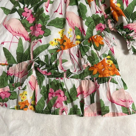 Janie and Jack Pink Flamingo Dress - Picture 6 of 13